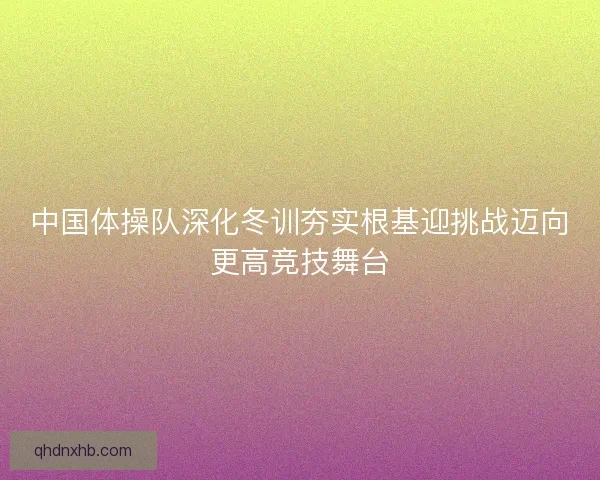 中国体操队深化冬训夯实根基迎挑战迈向更高竞技舞台